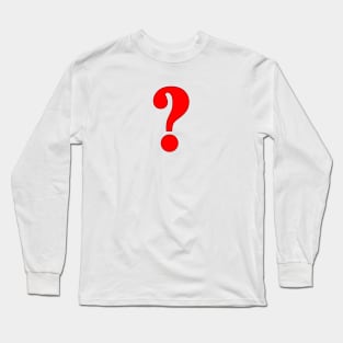 Question Mark Long Sleeve T-Shirt